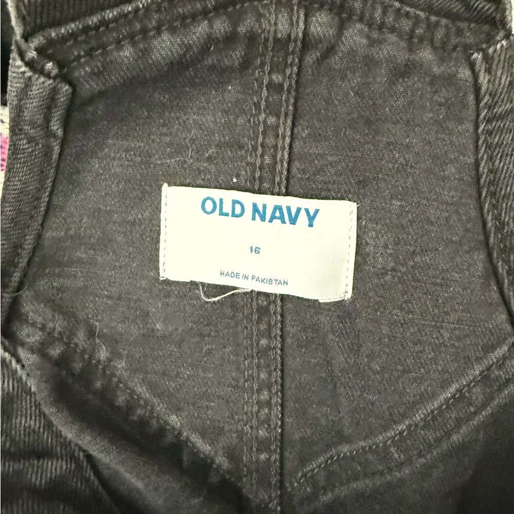 Old Navy Black Denim Overalls - Picture 2 of 5